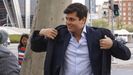 El agitador ultra Vito Quiles, el pasado 7 de abril antes de su declaraci�n en calidad de querellado por un delito de revelaci�n de secretos por difundir el domicilio de la presidenta de Red El�ctrica, Beatriz Corredor, en redes sociales.