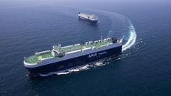 Barcos de la naviera Anji Logistic, perteneciente a la china SAIC
