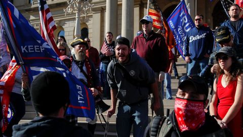 Simpatizantes de Trump en Michigan