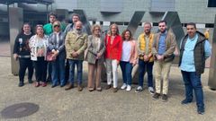 La n�mero dos de la candidatura auton�mica del PP, Pilar Fern�ndez Pardo, en el Hospital �lvarez Buylla de Mieres