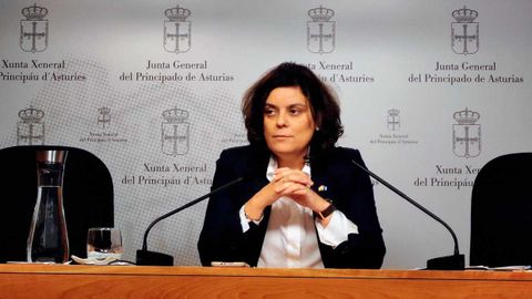 La portavoz del PP en la Junta General, Beatriz Polledo