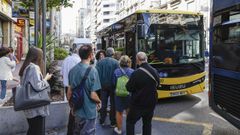 Un bus, en Ourense.