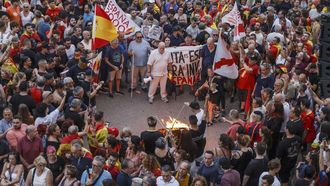 Concentraci�n en solidaridad con Ceuta, el pasado mi�rcoles en Valencia.