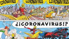 �Coronavirus�, personaje al que se miden Ast�rix y Ob�lix en el c�mic publicado en 2017 �Ast�rix en Italia�