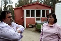 Jes�s Fern�ndez y Clara Fervenza han perdido su vivienda en Mos.