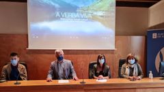 Valent�n Garc�a ?segundo pola esquerda? presentou o filme xunto con Humberto Novoa, Lorena Gallardo e Mercedes V�zquez 