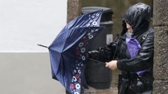 Enero, en la foto durante el paso de la borrasca Herminia, fue el mes m�s lluvioso del 2025 en Santiago