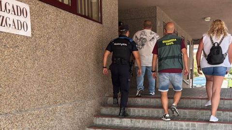 El detenido en el juzgado de Xinzo de Limia