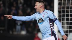 Iago Aspas, tras anotar el gol que abri� el marcador ante el PAOK