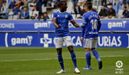 Gol Ibra Saul Berjon Real Oviedo Mallorca Carlos Tartiere.Ibra celebra el primer gol del encuentro ante el Mallorca