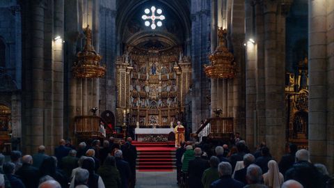 A misa en homenaxe a Ram�n Otero Pedrayo celebrouse na Catedral de Ourense