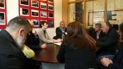 Ana Pont�n, reunida con empresarios de Novo Milladoiro