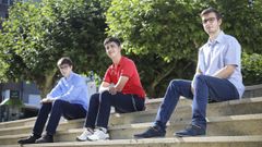 Miguel �ngel Boado, Ra�l R�os y Adri�n Ovidiu, en Ordes