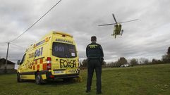 Los m�dicos se desplazaron en helic�ptero al lugar del suceso