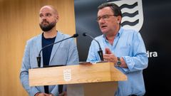 Iv�n Puentes y Gonz�lez Carballo dieron cuenta este lunes del acuerdo entre BNG y PSOE para aprobar una nueva modificaci�n de cr�dito