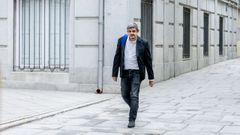 El periodista de La Sexta, Alfonso Prez Medina, a su llegada a la segunda jornada del juicio al fiscal general del Estado, en el que declar como testigo.