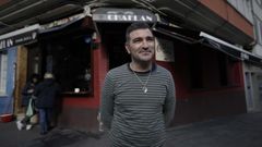 Rafael Varela, propietario del bar Chafl�n de A Coru�a. 