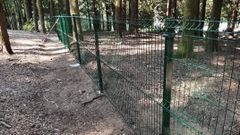 Cierre en una zona del parque municipal de O Carballi�o