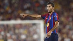 Rodrigo Hern�ndez, en su debut con el Barcelona