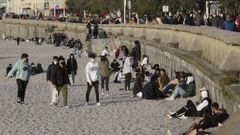 Las terrazas son para los s�bados en A Coru�a