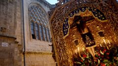 Imagen de archivo de una de las procesiones del Santo Entierro en Ourense