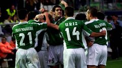 El �ltimo choque entre el Racing y el Santander, en la temporada 2001-02