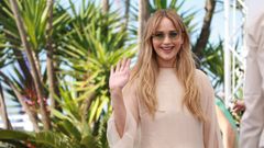 Jennifer Lawrence en la ltima edicin del Festival de Cannes.