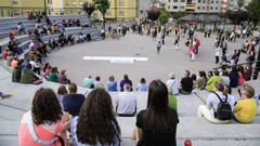 Concentraci�n contra a violencia de x�nero en Sarria