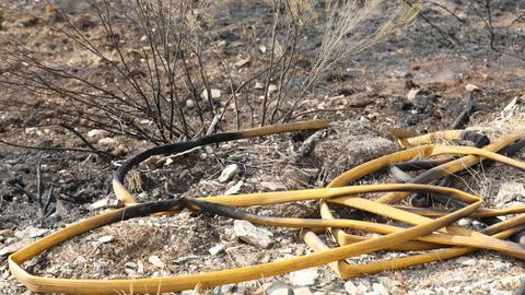 Incendio en la parroquia de San Pedro de Río (A Fonsagrada)