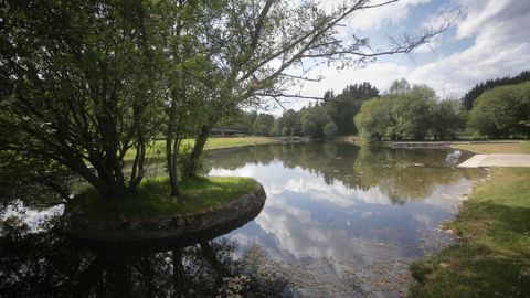Zona recreativa del río Chamoso, en O Corgo