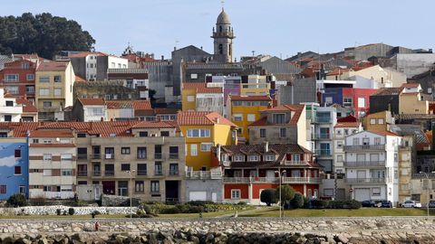 Casas de colores en A Guarda