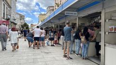 Un aspecto de la anterior edici�n de la Feira do Libro de Monforte, celebrada en agosto del 2023