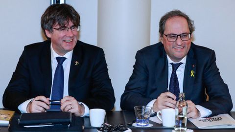 Puigdemont y Torra tienen previsto intervenir en el Parlamento Europeo el pr�ximo d�a 18 de febrero invitados por los ultranacionalistas flamencos y un exministro esloveno