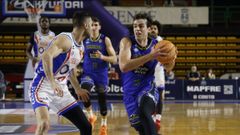 El quinteto ourensano fue muy laborioso en su puesta en escena ante los alicantinos