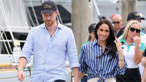 El pr&iacute;ncipe Enrique y Meghan Markle en un acto en S&iacute;dney en abril de este a&ntilde;o