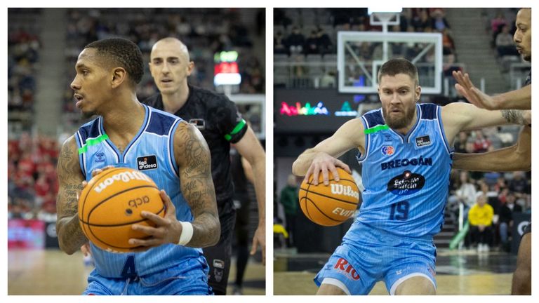 DeWayne Russell (izquierda) y Dominink Mavra, bases del R�o Breog�n.