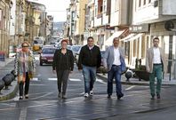 Castro (IP), Tarela (BNG), Souto (TeGa), Ara�jo (PSOE) y Vidal Seage (PP) en el centro. 