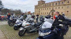 Quedada de motos en la explanada de la Compa��a organizada por los hosteleros de Monforte el pasado mes de marzo