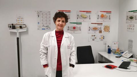 Luca Vzquez, nutricionista en el centro de salud de A Parda, en Pontevedra