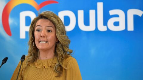 La presidenta del PP, Teresa Mallada
