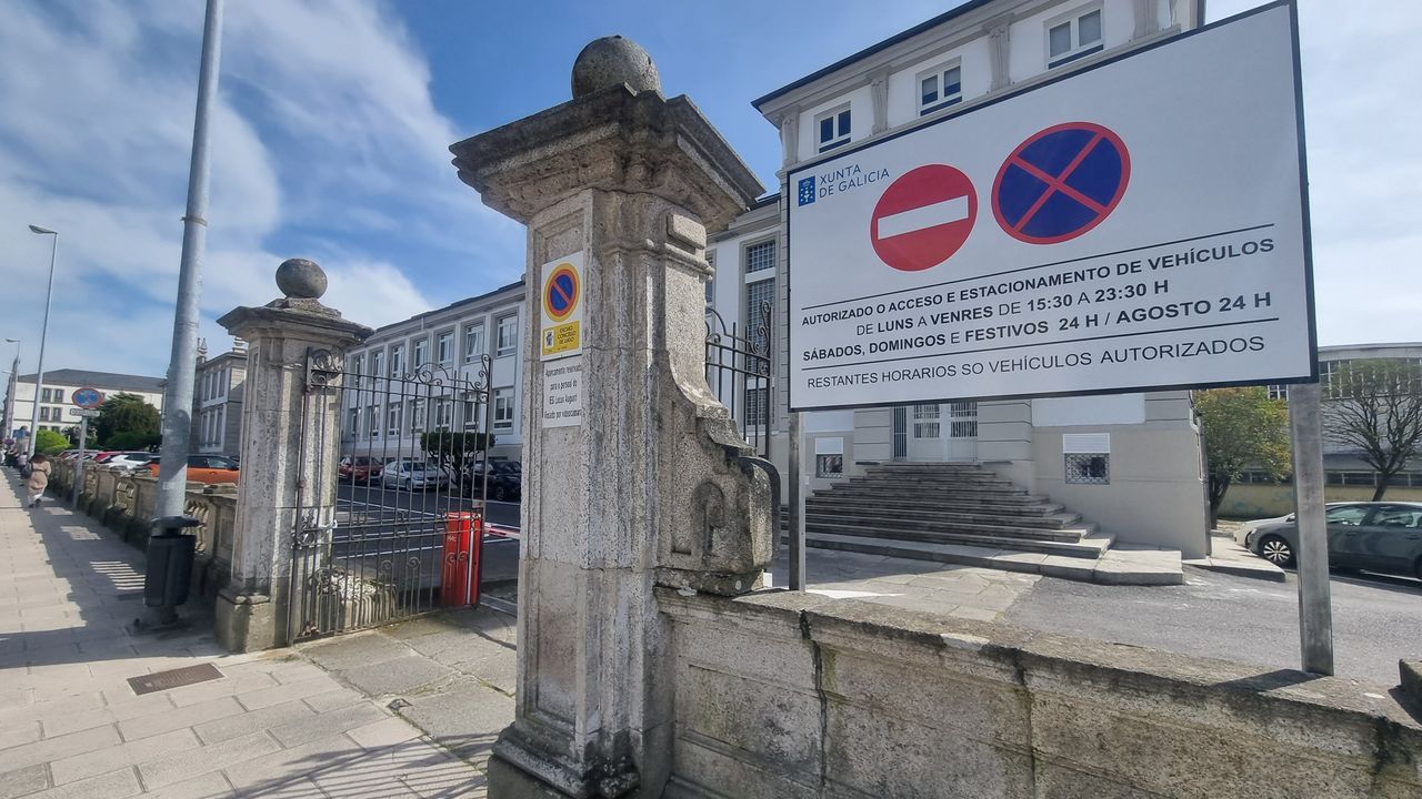 Lugo gana 49 plazas de aparcamiento gratuito en el centro con la apertura del párking del IES Lucus Augusti