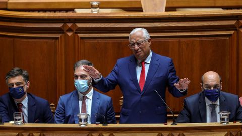 Ant�nio Costa, durante un momento del debate de los presupuestos para el 2022