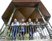 Antonio Pena (PP ), Santiago Mart�nez (Veci�anza), Manuel Campos (PSOE) y Enrique Portela (BNG). 