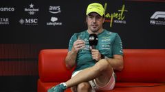 Fernando Alonso portrait press conference during the Formula 1 Hungarian Grand Prix 2026, 11th round of the 2026 Formula One World Championship from July 24 to 26