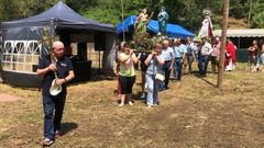 Procesin de Santa Maria, en Miotos, que tiene una capilla y se celebra cada mes de julio