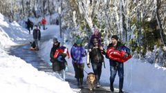 O Cebreiro es actualmente el lugar que ms visitantes recibe atrados por la nieve