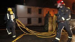 Bomberos del parque comarcal de Sarria, en una imagen de archivo