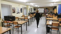 El aula de Novas Tecnolox�as tuvo que ser desmontada para surtir de equipos al resto del edificio