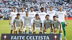 Alineaci�n del Celta ante el Osasuna, con camisetas de agradecimiento y apoyo a Mat�as Vecino, reci�n desvinculado tras lesionarse.