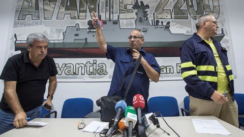 El presidente del comité de empresa del astillero de Navantia San Fernando, Jesús Peralta